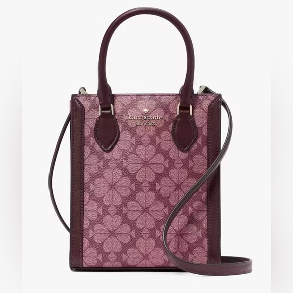kate spade Handbags - NWT Kate Spade Signature Spade Flower Mini Tote